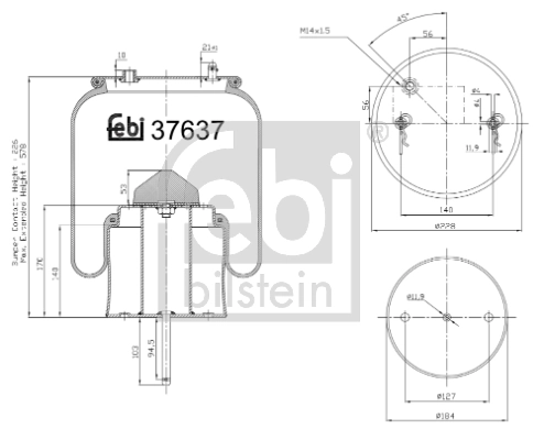 Bellow, air suspension
